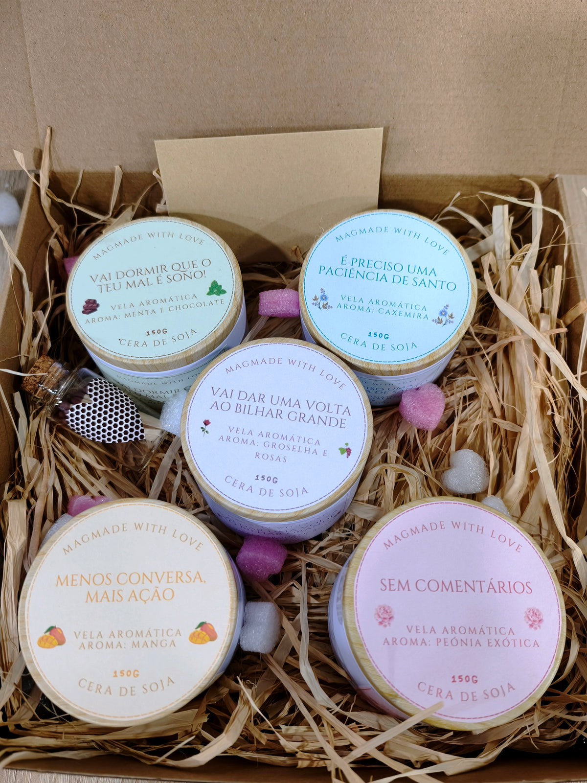Kit 5 Velas Arómáticas
