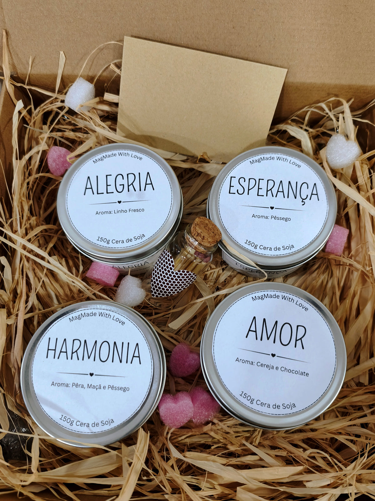 Kit 4 Velas Aromáticas